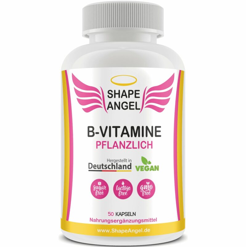 Nahrungsergänzungsmittel für Frauen Vegane bio vitamin-b Kapsel hochdosiert bio-aktiven Vitamin-B-Formen B1 Thiamin HCL B2 Riboflavin-5-phosphat B3 Niacin B6 1