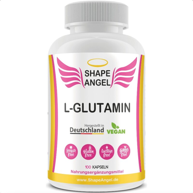 Nahrungsergänzungsmittel für Frauen shape angel vegan l-glutamin l glutamin lglutamin vitamin c zellen wassereinalgerungen muskeln proteine proteins zellvolumen proteinbildung nervenfunktion darmfunktion 1