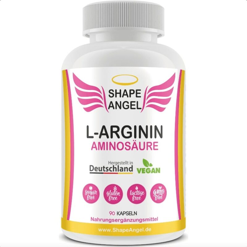 Nahrungsergänzungsmittel für Frauen shape angel vegan larginine l-arginine l arginin l-arginin aminosäure aminosäuren essentiell haut haare nägel booster vor dem sport power organe gewebe 1