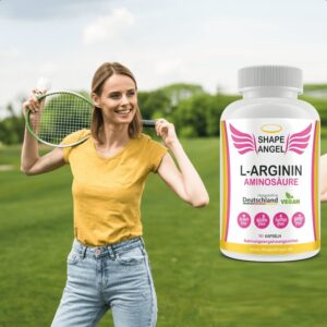 Nahrungsergänzungsmittel für Frauen shape angel vegan larginine l-arginine l arginin l-arginin aminosäure aminosäuren essentiell haut haare nägel booster vor dem sport power organe gewebe 4